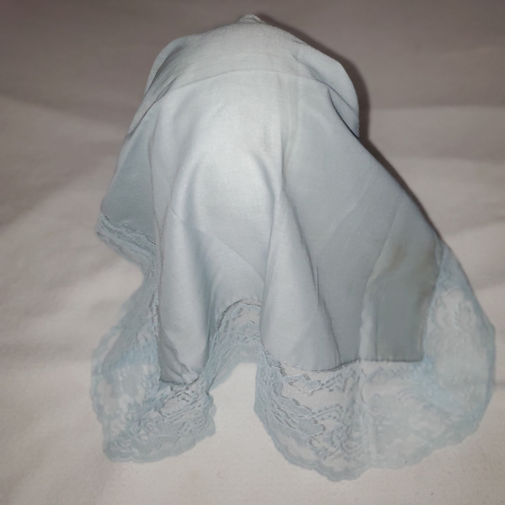Blue Linen Hankerchief - Picture 3 of 3